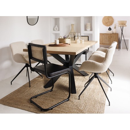 Mesa De Comedor Extensible Gia Madera