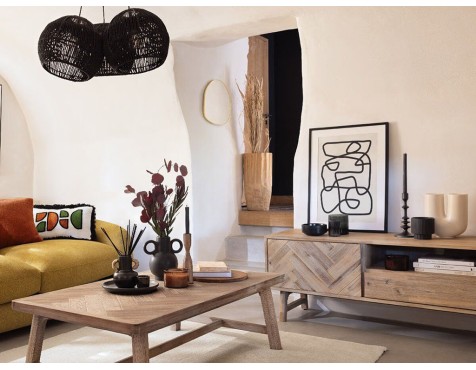 Mueble Tv Ares Acacia Natural