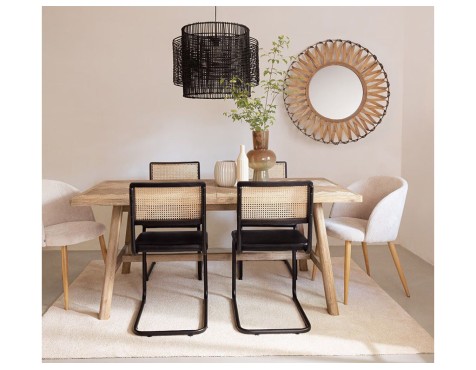 Mesa De Comedor Extensible Ares Acacia Natural