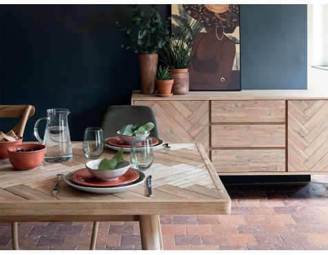 Mesa De Comedor Extensible Ares Acacia Natural