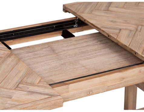 Mesa De Comedor Extensible Ares Acacia Natural
