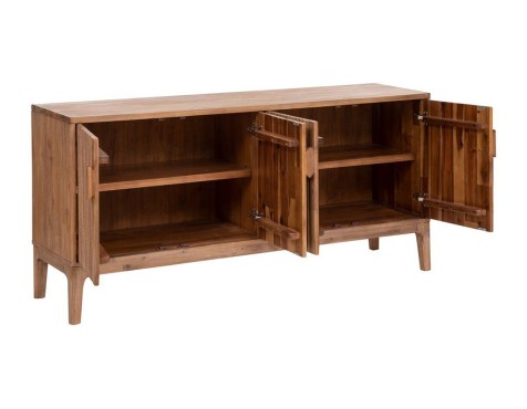 Aparador 4 Puertas Saha Acacia Natural