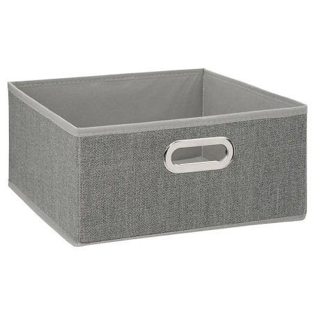 Caja De Tela Gris Claro