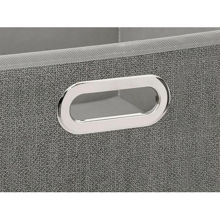Caja De Tela Gris Claro