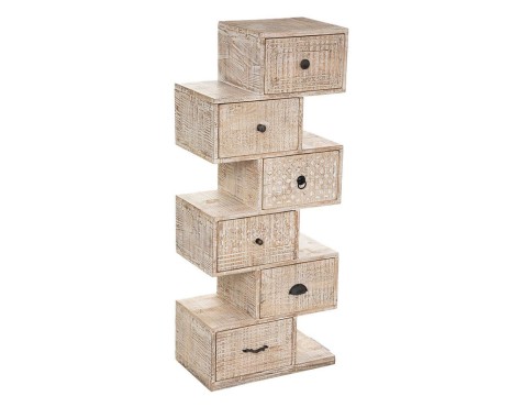 Cajonera 6 Cajones Jorun Madera Natural