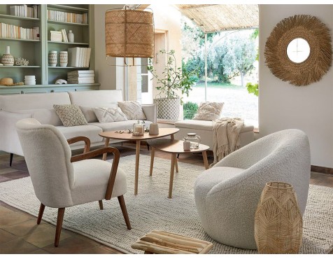 Sillón De Rizo Nala Blanco