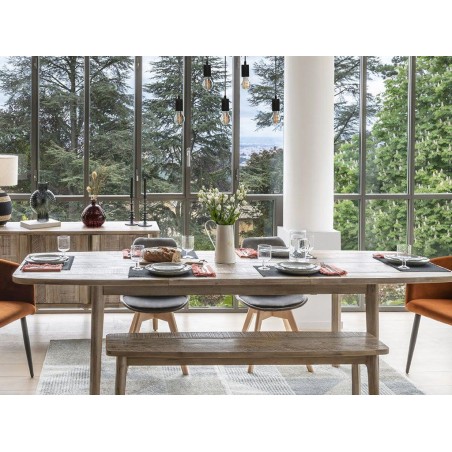 Mesa De Comedor Extensible Manila Acacia Natural