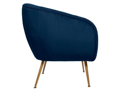 Butaca De Vellut Leif Blau