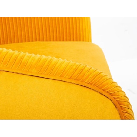 Sillón De Terciopelo Leif Mostaza
