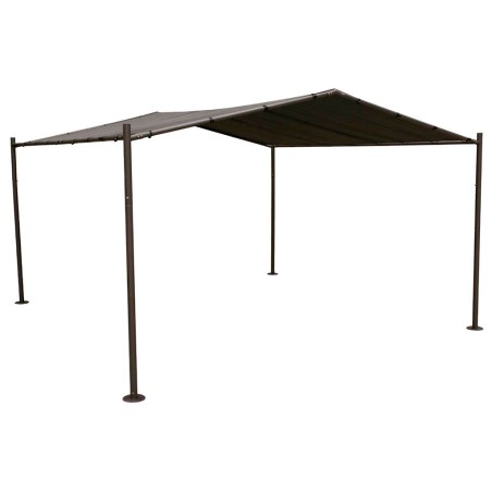 Pérgola De Jardín Certeli Acero Y Poliéster Gris