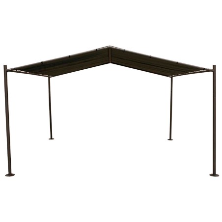 Pérgola De Jardín Certeli Acero Y Poliéster Gris