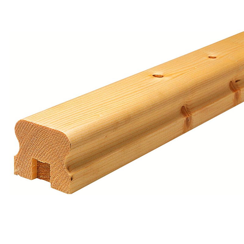 Pasamano escalera madera abeto 45x55x2000 mm
