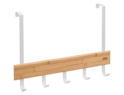 Perchero Para Puerta Natureo Bambú Y Blanco