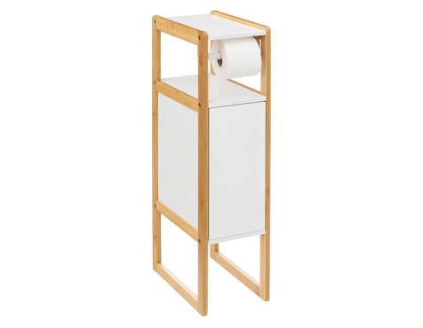Porta-Rotlles Amb Reserva Natureo Bambú I Blanc