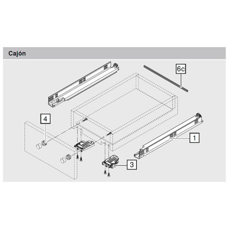 Juego Guías Tandem Tip-On 560H3000T