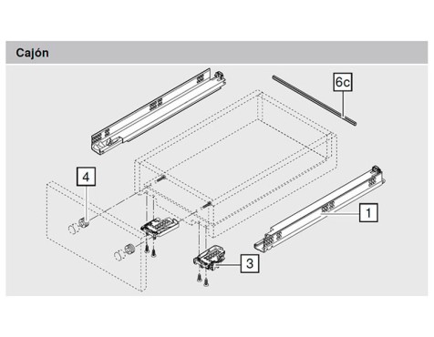 Juego Guías Tandem Tip-On 560H3000T