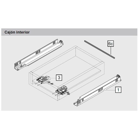 Juego Guías Tandem Tip-On 560H3000T