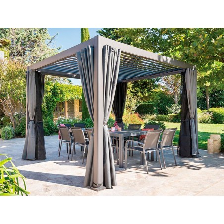 Pérgola Bioclimática Biarritz Aluminio Grafito