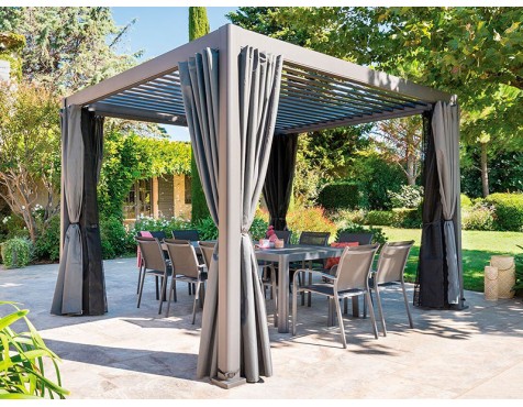 Pérgola Bioclimática Biarritz Aluminio Grafito