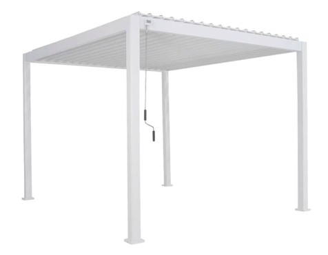 Pérgola Bioclimática Biarritz Aluminio Blanco