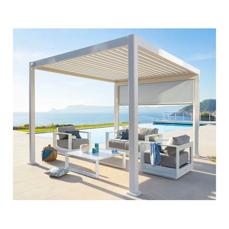 Pérgola Bioclimática Biarritz Aluminio Blanco