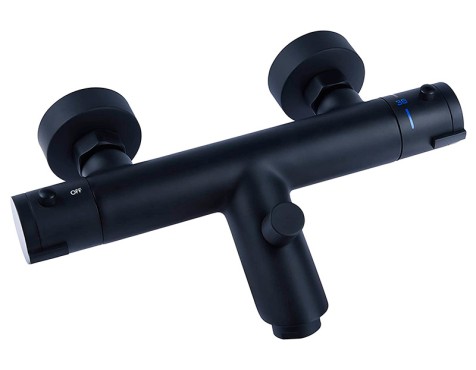Grifo Termostático Bañera Noir Negro