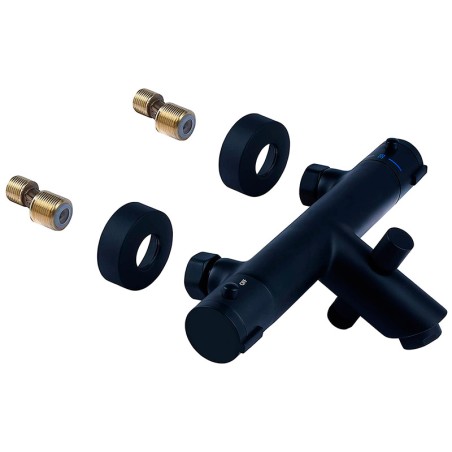 Grifo Termostático Bañera Noir Negro