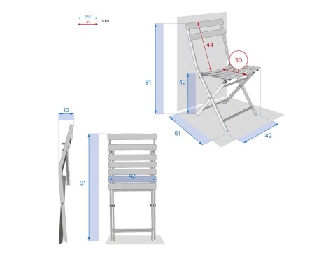 Silla Jardín Plegable Greensboro Ámbar