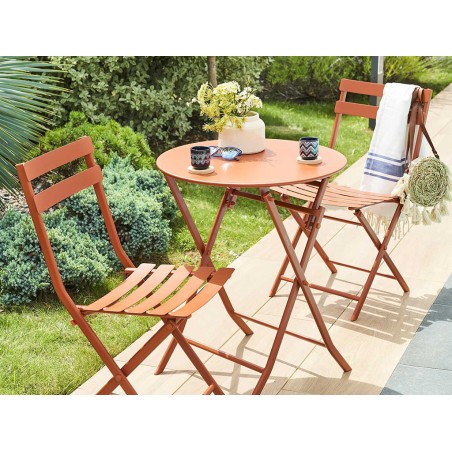 Mesa Jardín Plegable Redonda Greensboro Ámbar