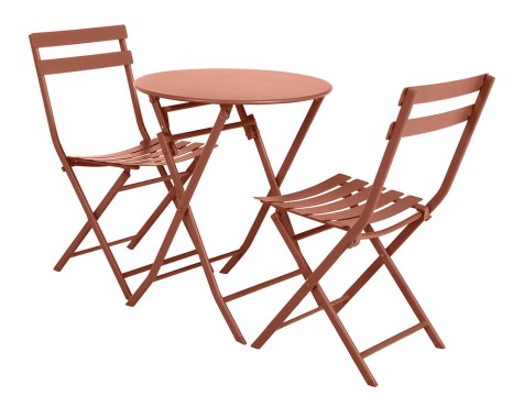 Mesa Jardín Plegable Redonda Greensboro Ámbar
