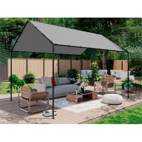 Pérgola Carpot Jardín Gris