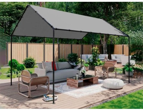 Pérgola Carpot Jardín Gris