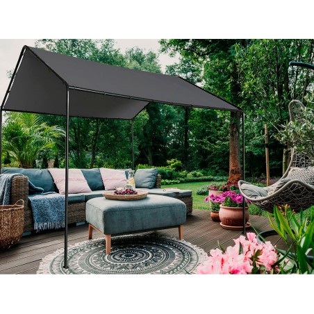 Pérgola Carpot Jardín Gris