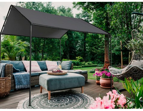 Pérgola Carpot Jardín Gris