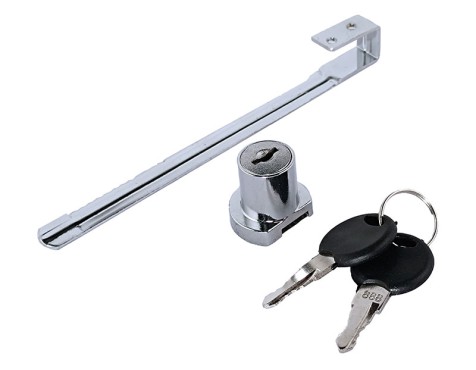 Cerradura Puerta Corredera Cristal Cromada