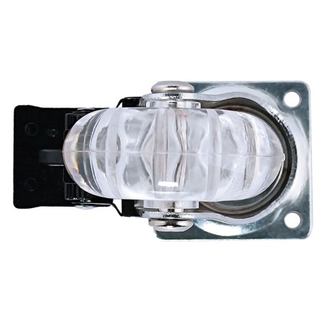 Rueda Nylon Trasparente Con Freno Placa Giratoria