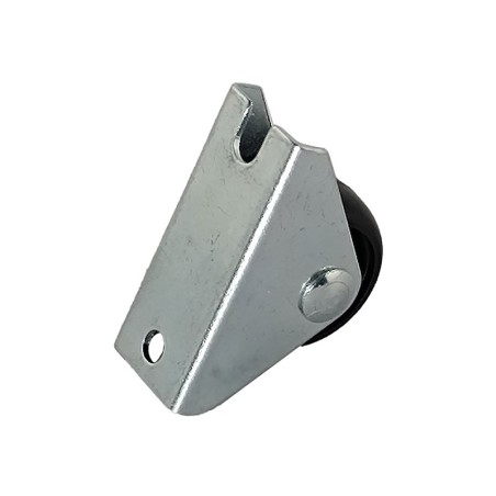 Rueda Polipropileno Negra Placa Fija