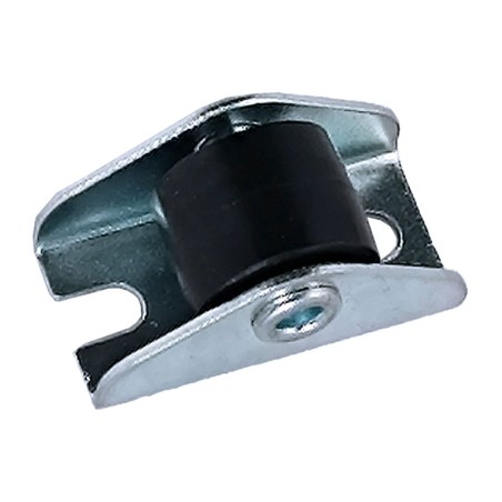 Rueda Polipropileno Negra Placa Fija