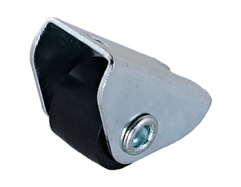 Rueda Polipropileno Negra Placa Fija