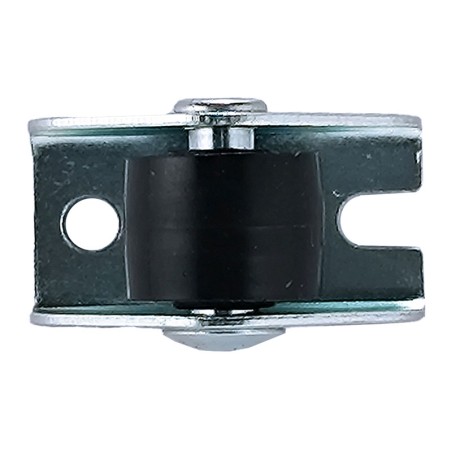 Rueda Polipropileno Negra Placa Fija