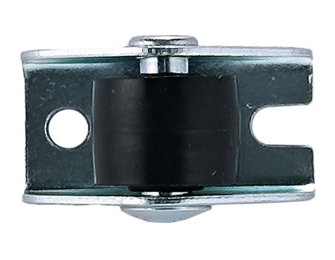 Rueda Polipropileno Negra Placa Fija
