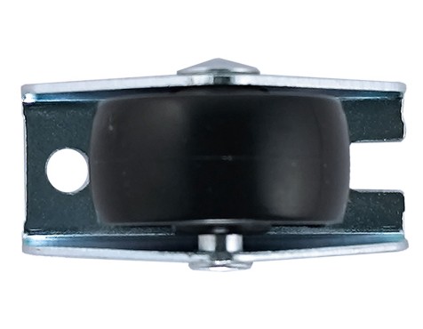 Rueda Polipropileno Negra Placa Fija