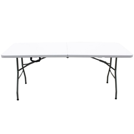 Mesa Maleta Plegable Resina Blanca