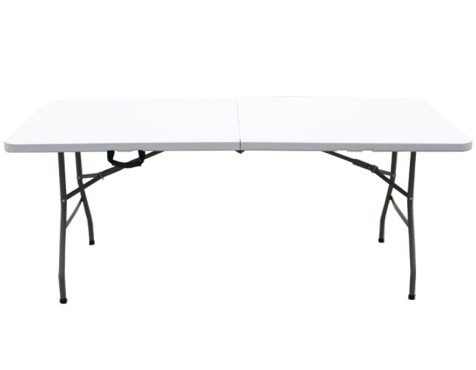 Mesa Maleta Plegable Resina Blanca
