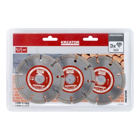 Discos De Diamante Eco 3 Uds Kreator krt080100