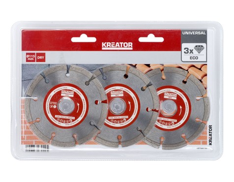 Discos De Diamante Eco 3 Uds Kreator krt080100