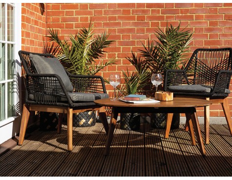 Mesa Café Jardín Sevilla Madera Acacia