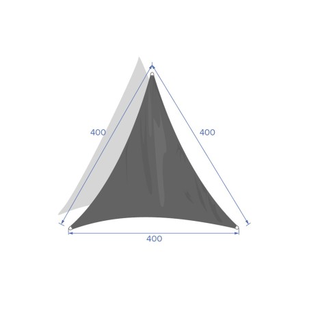 Tendal Vela Triangular Curaçao Gris Pissarra