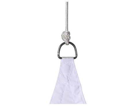 Toldo Vela Triangular Curaçao Blanco