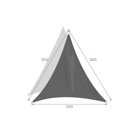 Toldo Vela Triangular Curaçao Blanco